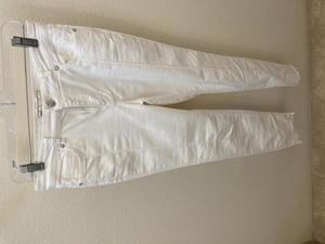Free People Del Wray Off White Denim Jean 27
